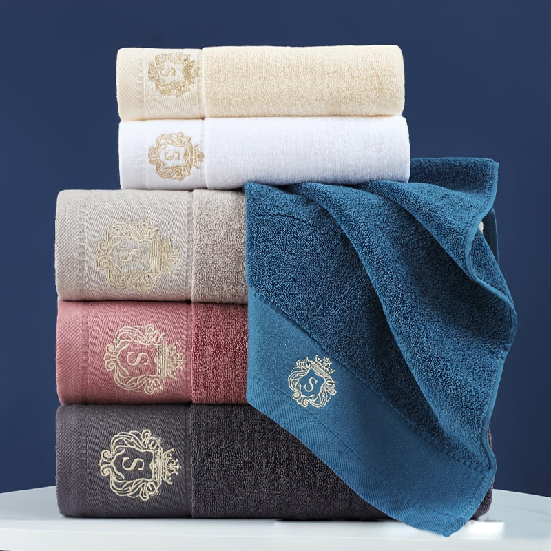 3PCS 100% Cotton Bath Linen Set, Soft And Skin-friendly Shower Towels, Super Absorbent Face Towels, Including 1pc Bath Towel + 2pcs Hand Towels, Bathroom Towels Perfect For Family Hotel And Beauty Salon
