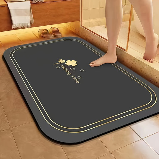 1pc Super Absorbent Floor Mat For Bathroom Non Slip, Diatomaceous Bath Mats Fast Drying Soft, Carpet Shower Tub Outdoor Door Mats, Home Decor Fall Decor Bathroom Decorations